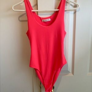 Hot pink bodysuit